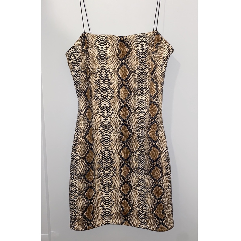 Snake Skin Mini Dress